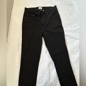 JCrew factory toothpick jeans. Size 28. Black. EUC.